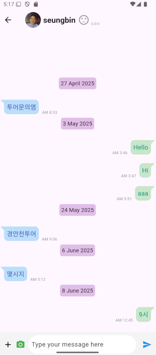 Real-time chat