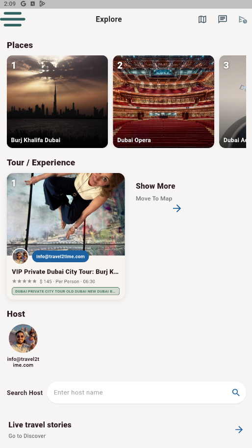 Find local guides and tours